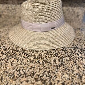 Brixton Joanna Wheat Straw Fedora Hat